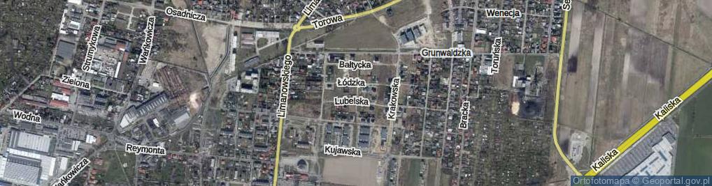 Zdjęcie satelitarne Opolska ul.